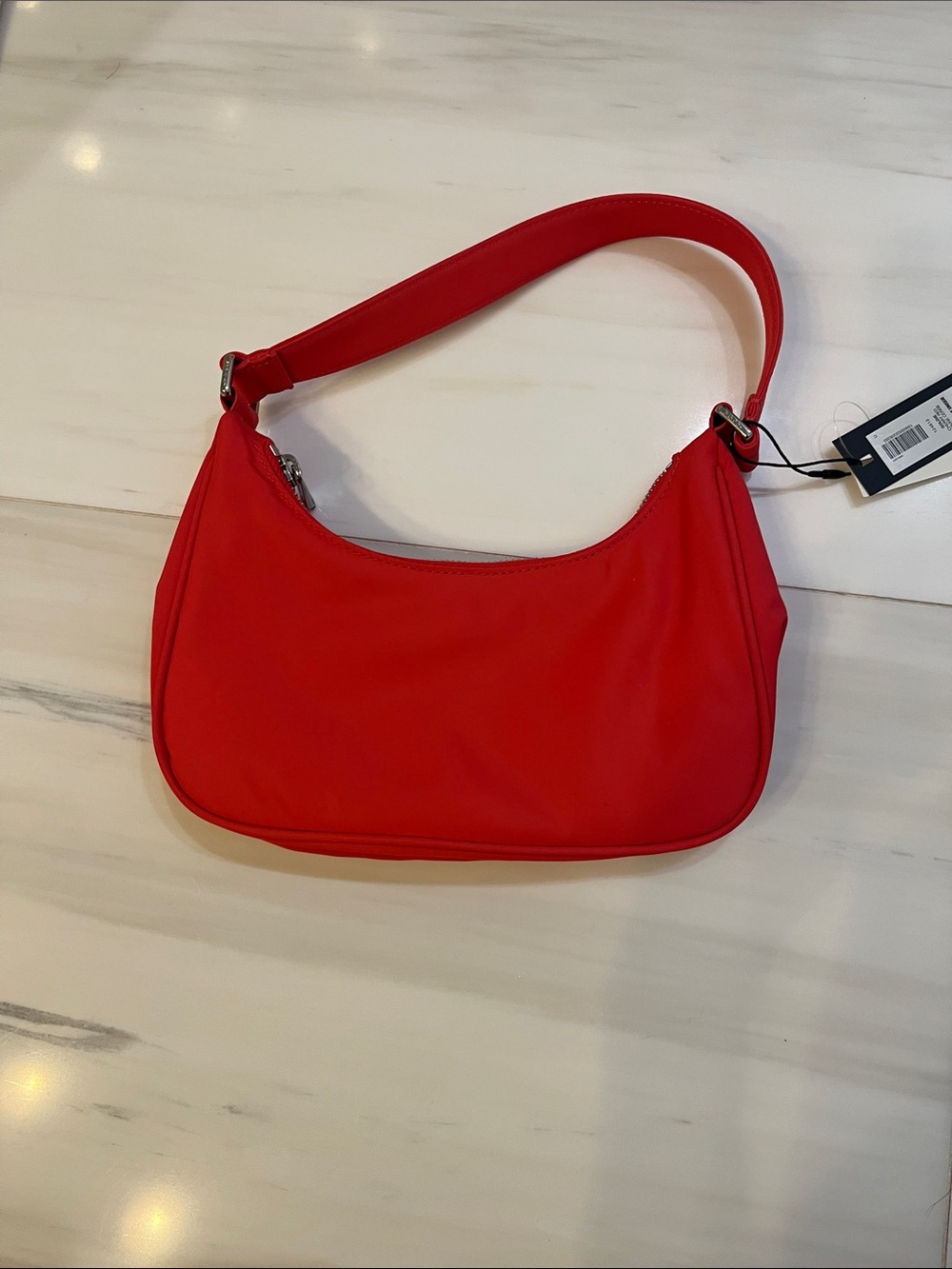 Aritzia Babaton Cherry Red Goldie Shoulder Bag - Lightweight Women's Handbag